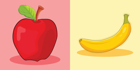 Fruit clipart bundle. Lemon lime orange grapefruit pear avocado apple banana. Fruits whole and cut, half and slices. Positive modern vector illustrations in flat style