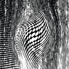 Wavy gradient halftone dots pattern texture background. Vector illustration
