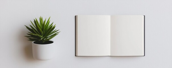 Blank mock up of a digital product catalog layout