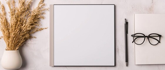 Blank mock up of a digital magazine cover layout