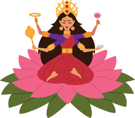 goddess durga in meditation