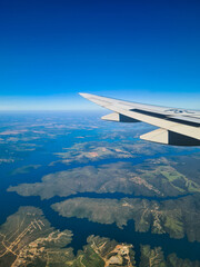 view from airplane window