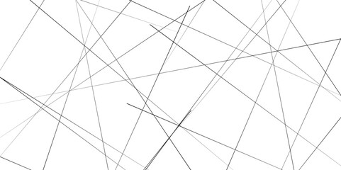 Random chaotic lines. Abstract geometric pattern. Outline monochrome texture. Seamless abstract background. Vector stripe, lines. Chaotic line pattern.