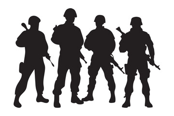 Veterans silhouette