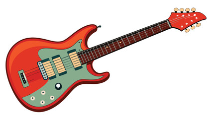 Obraz premium acoustic guitar isolated on white background