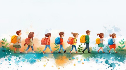 boy student walk
