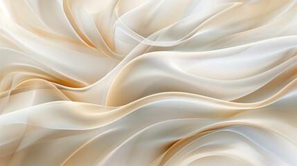 Fototapeta premium Elegant Abstract Artwork with Neutral Tones and Gentle Curves for Custom Design Space