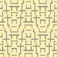 Hand drawn seamless repeating pattern with lines tiling