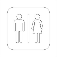 WC icon set on white background