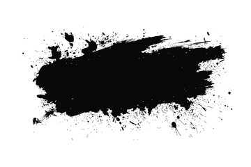 black silhouette of painting brush vector