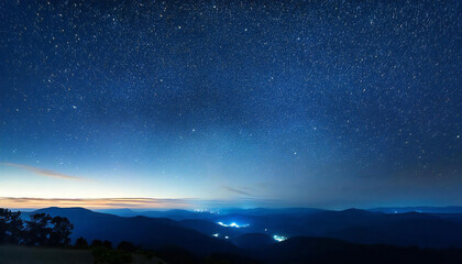 Fototapeta premium Image of a shining starry sky. Shining stars. Beautiful starry sky background material.