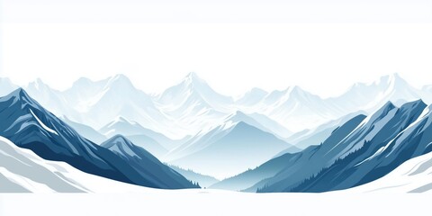 Fototapeta premium background of snowy mountains