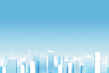 Fototapeta premium background with the image of a metropolis in blue tones 