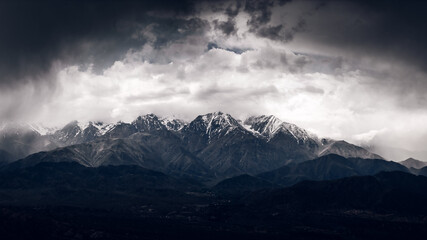 Mendoza´s Mountains Los Andes Potrerillos Cloudy day Short Panorama