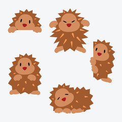 Autumn Porcupine  - cartoon