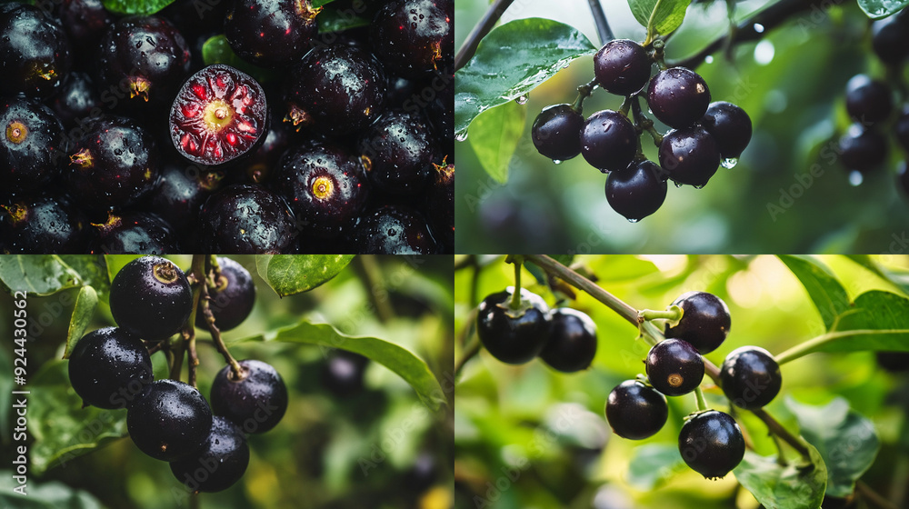 Canvas Prints black currant berry