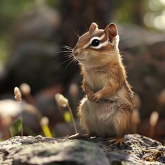 Obraz premium Angry chipmunk