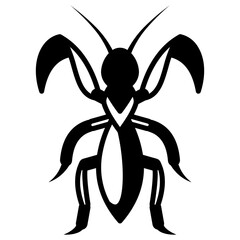 Mantis Insect Solid Black