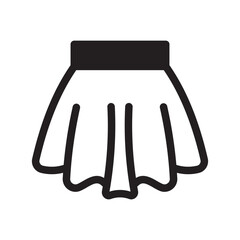 Tiered Skirt Solid Black