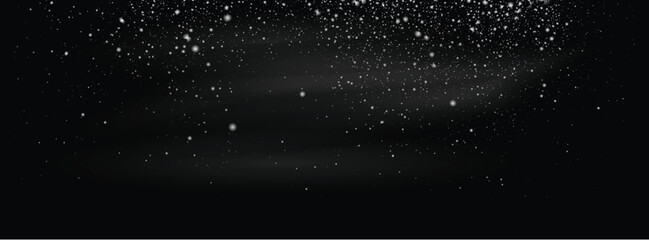 Falling snowflakes vector heavy snowfall illustration