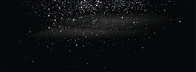 Falling snowflakes vector snowfall illustration background