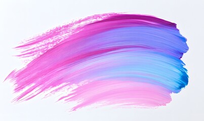 A brush stroke of paint with a pink, purple and blue, Generative AI