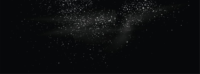 Abstract snowflake falling snow isolated background