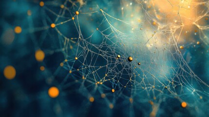 A digital art piece depicting a spiderweb of veins connecting various investment options, symbolizing diversification