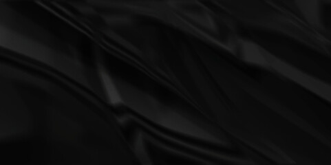 Dark black paper wrinkle ripped crumple crafts cardboard and old recycle canvas texture background	
