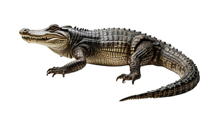 Fototapeta premium crocodile isolated png transparent background