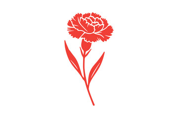 awesome colorful Carnation flower vector