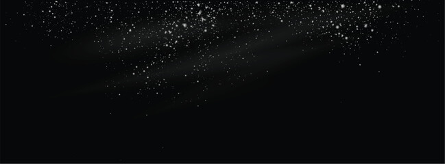 Vector heavy snowfall snowflakes isolated illustration