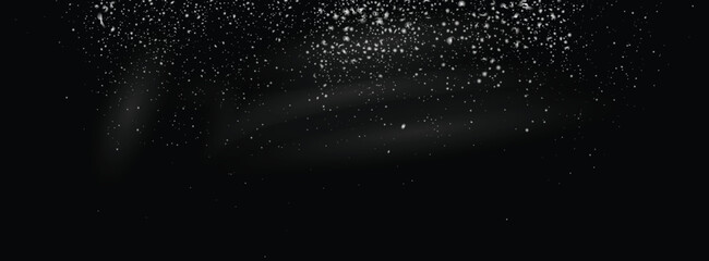 Winter white snowflake overlay illustration