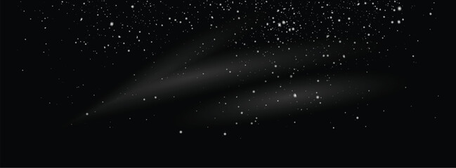 Obraz premium Flying snow flakes winter background