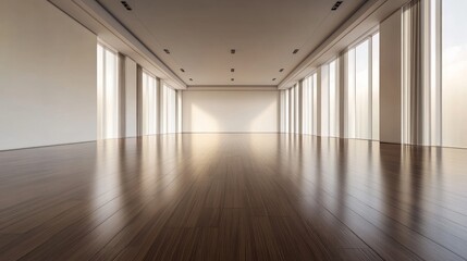 Empty Room with Large Windows