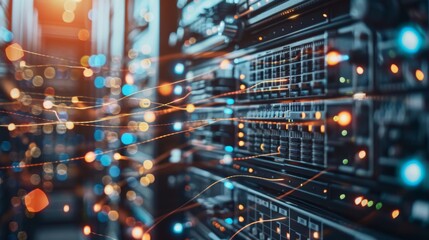 Server Rack With Data Transfer Lines: Technology Background