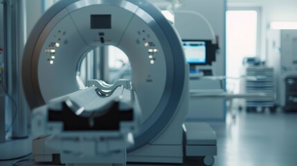 Fototapeta premium CT Scan Machine in a Hospital Room