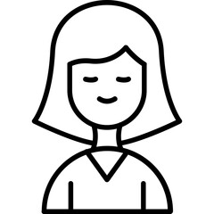 Lady Teacher Vector Icon Design