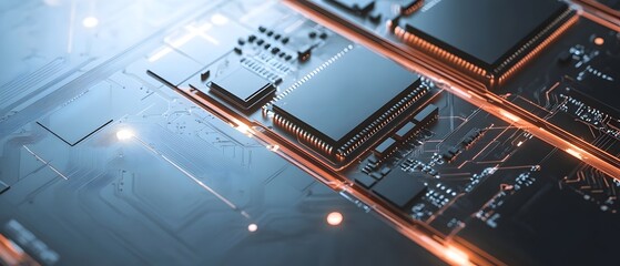 Closeup view of advanced power cells high capacity lithium ion batteries and intricate circuitry within a sleek metallic casing