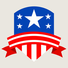 happy 4th of july to celebrate american independence vector illustration