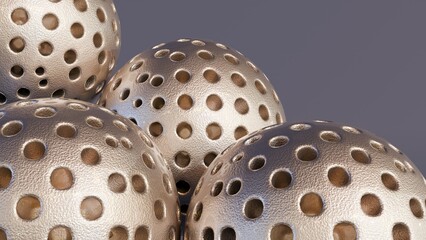 A 3d rendering of mesoporous ceramic silica nanoparticles are a specialized type of silica nanoparticle that possess an internal network of interconnected pores or voids. 