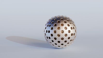 A 3d rendering of mesoporous ceramic silica nanoparticles are a specialized type of silica nanoparticle that possess an internal network of interconnected pores or voids. 