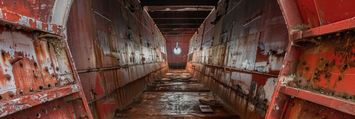 Forward bulkhead of cargo compartment on a bulk carrier vessel