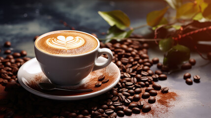 generated illustration of National Cappuccino Day on November 8th