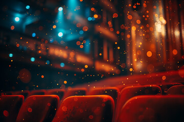 Red theater seats