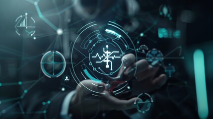 Digital Technology Network Interface Concept