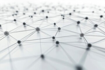 Technology background, Abstract line network with generative ai