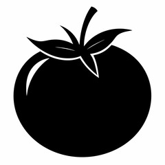 Tomato isolated on white, tomato vector illustration, fish vector art, tomato silhouette, food vector icon, tomato line art, eps