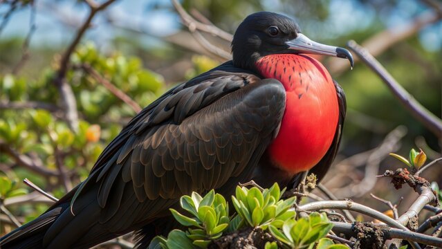 frigatebird image background