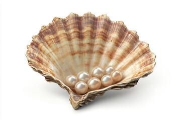 Obraz premium Close-up of a pearl seashell